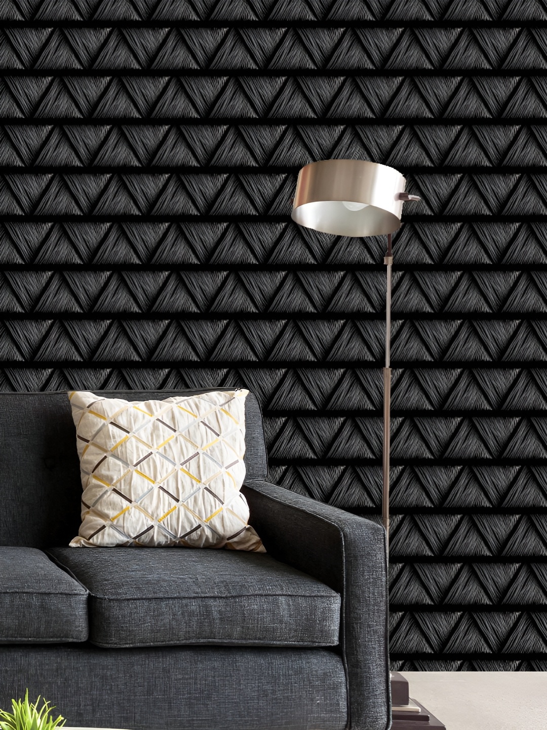 

ArtzFolio Printed UV-Resistant Anti-Bacterial Abstract Triangles Peel & Stick Wallpaper, Multi