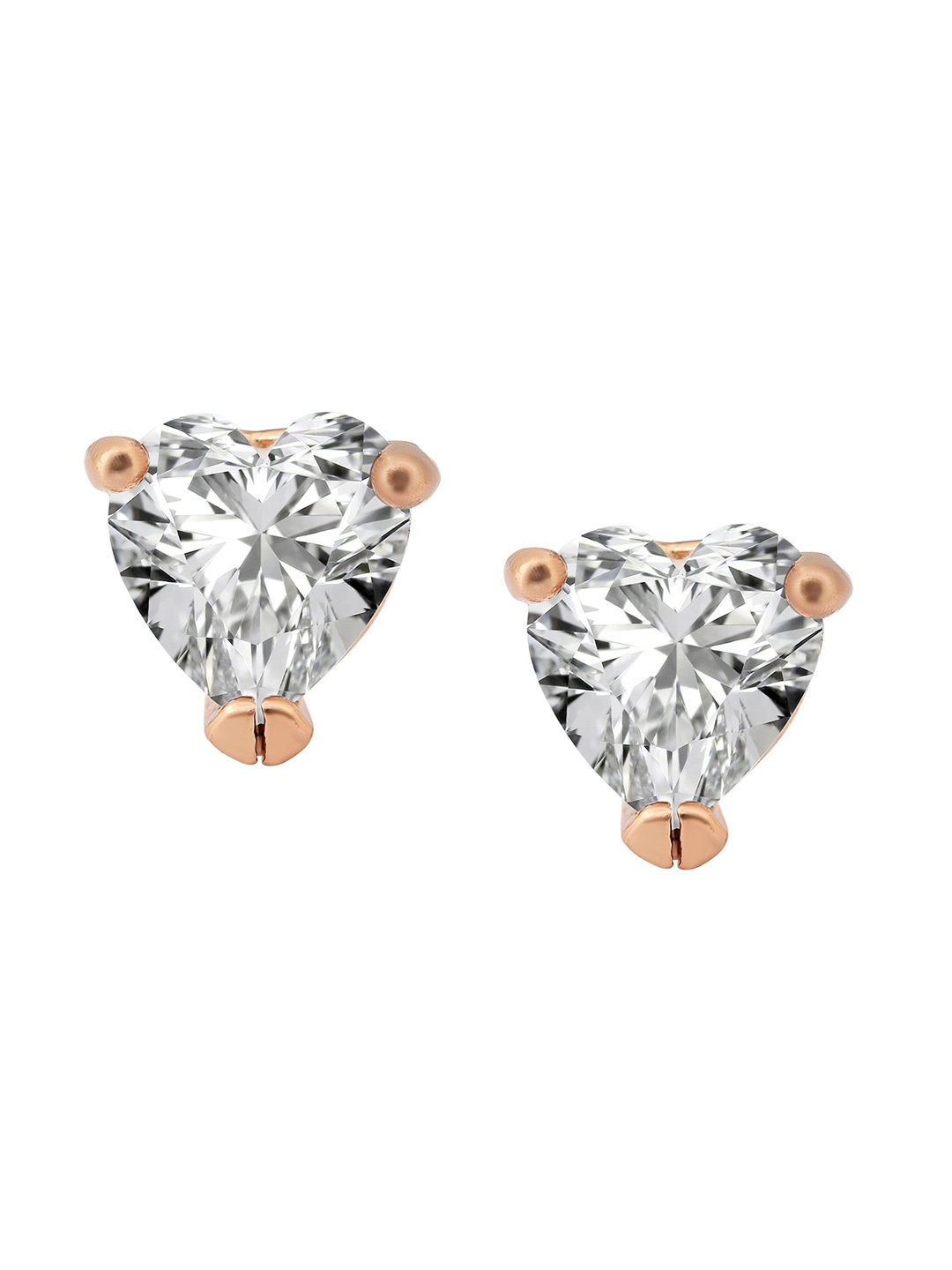 

MEMOIR Gold Plated CZ Studded Contemporary Drop Earrings