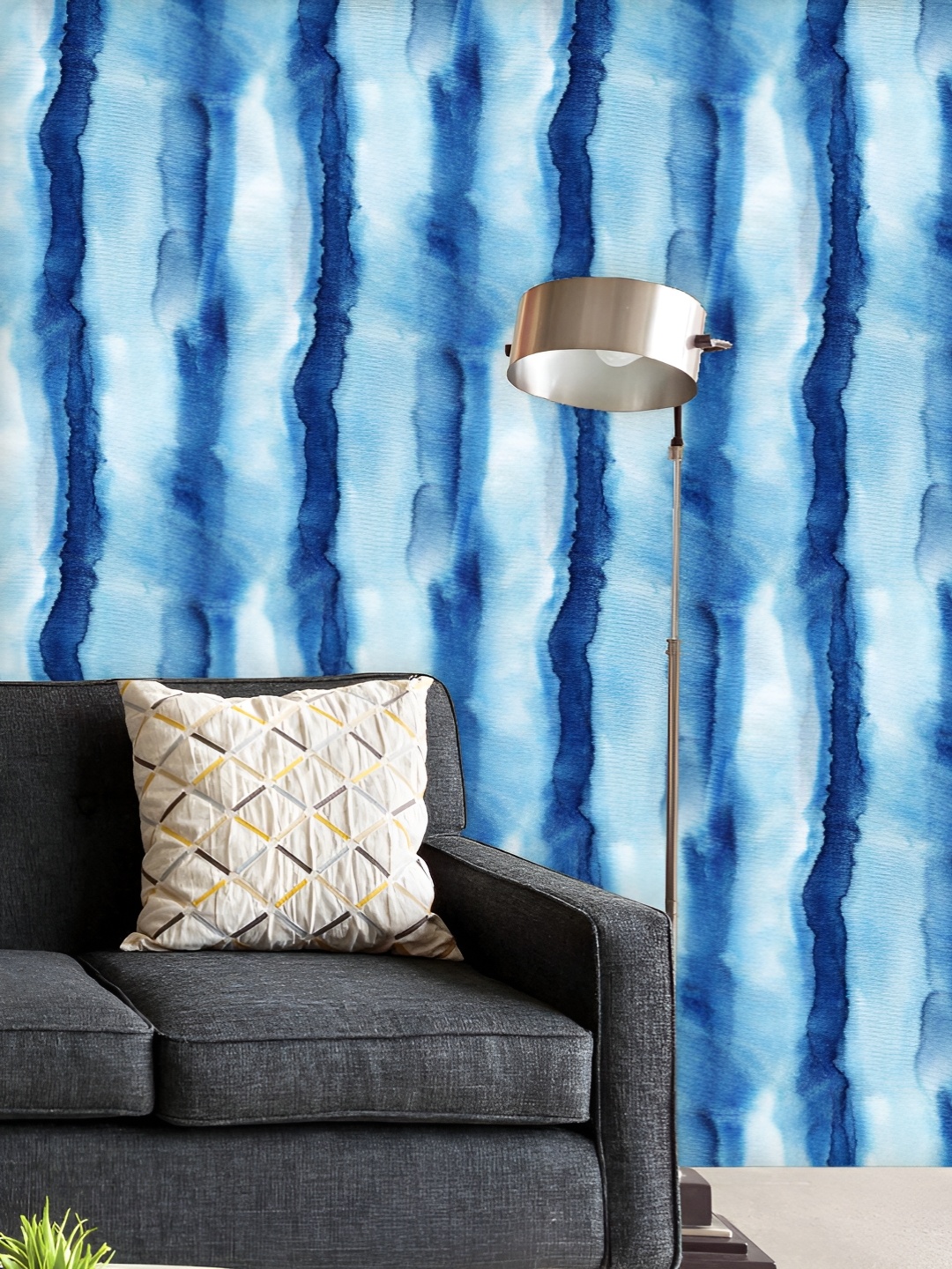 

ArtzFolio Blue & White Printed UV Resistant Wallpaper