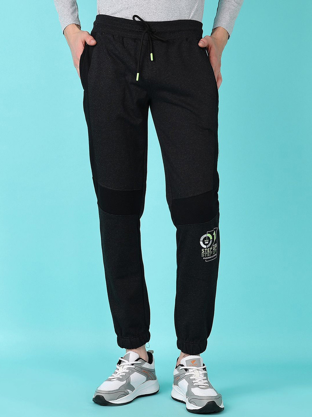 

V-Mart Men Mid-Rise Regular Fit Track Pants, Black