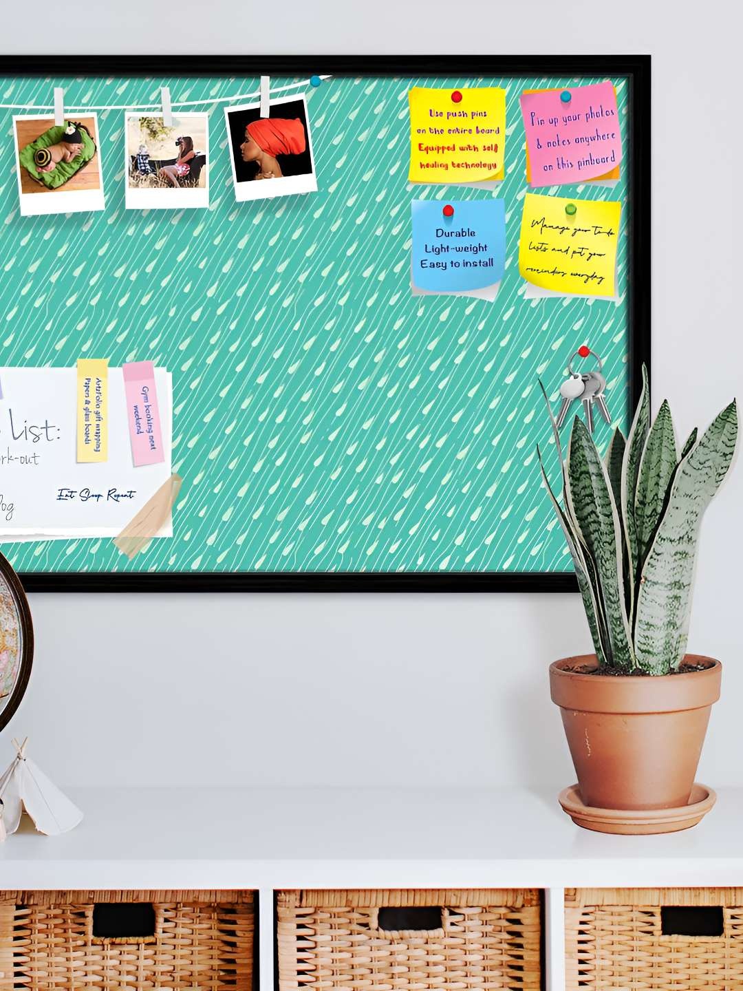 

ArtzFolio Wooden Notice Pin Board, Multi
