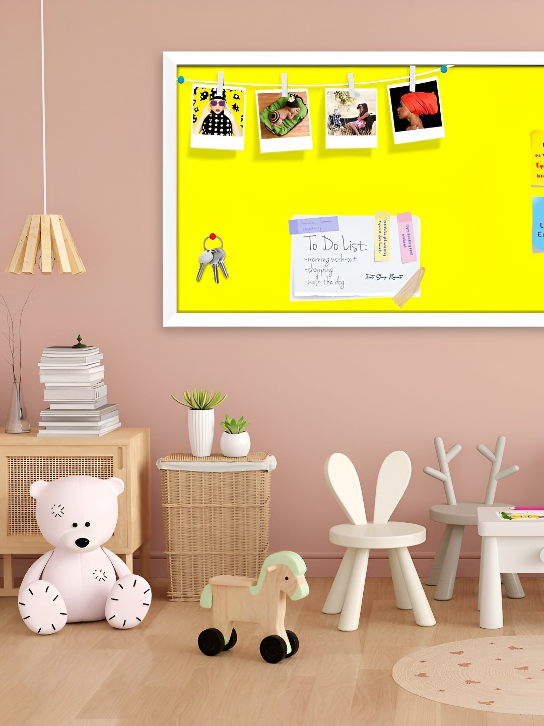

ArtzFolio Wooden Notice Pin Board, Yellow