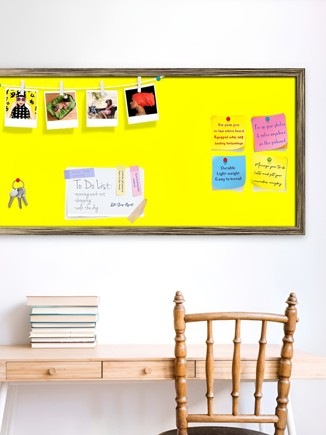 

ArtzFolio Wooden Notice Pin Board, Yellow