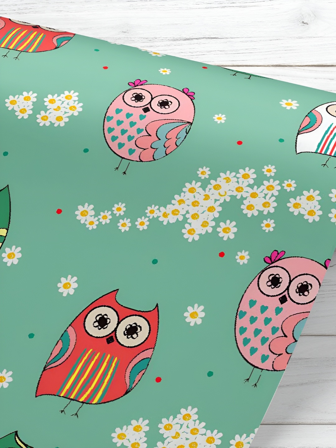 

ArtzFolio Green & Red Printed UV Resistant Wallpaper