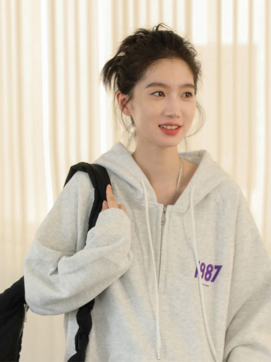 

JC Mode Women Hooded Sweatshirt, Grey