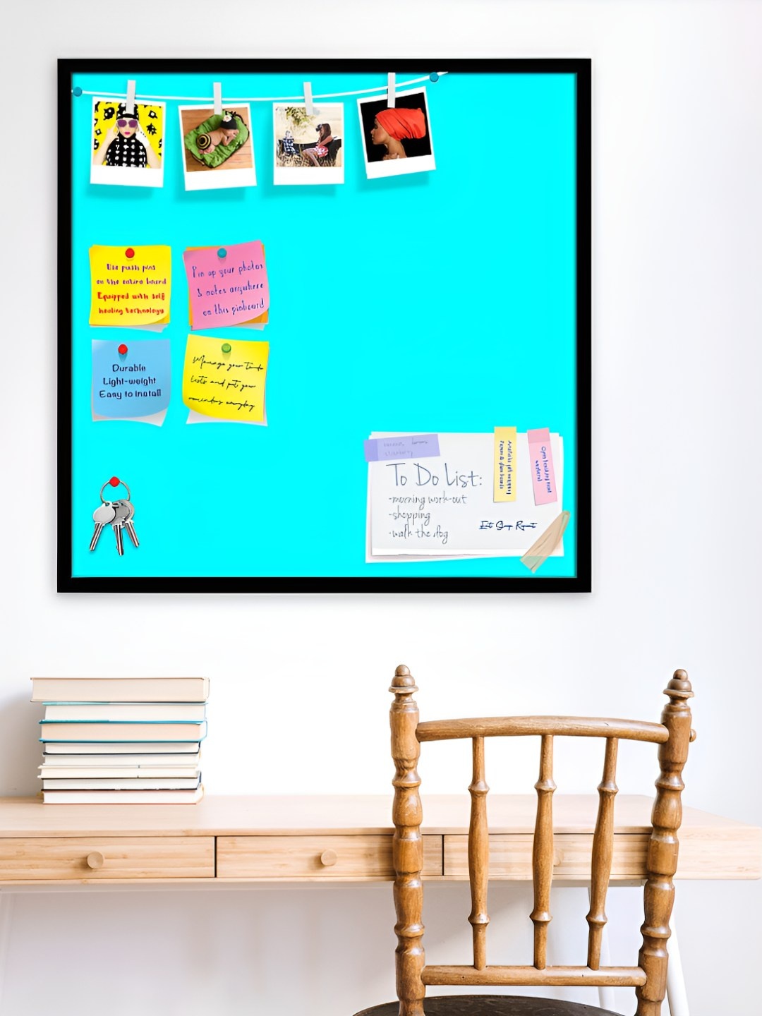 

ArtzFolio Wooden Notice Pin Board, Blue