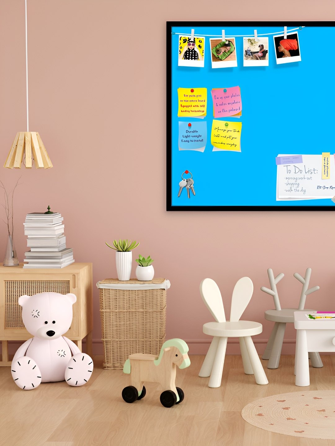 

ArtzFolio Wooden Notice Pin Board, Blue