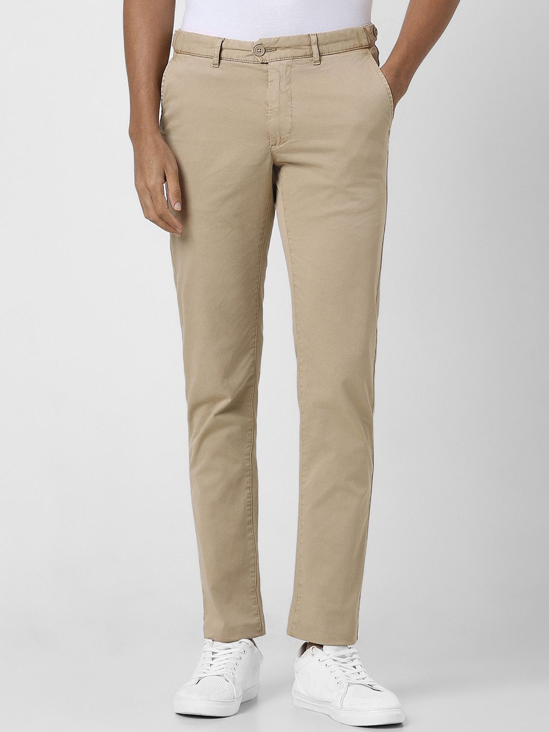 

Van Heusen Sport Men Slim Fit Mid-Rise Trousers, Beige