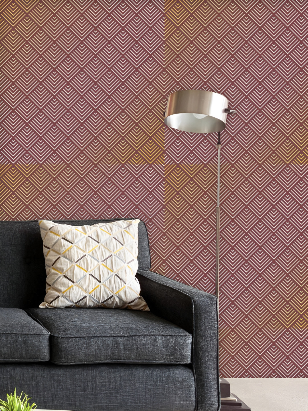 

ArtzFolio Printed UV-Resistant Anti-Bacterial Minimalistic Geometric Design Peel & Stick Wallpaper, Multi