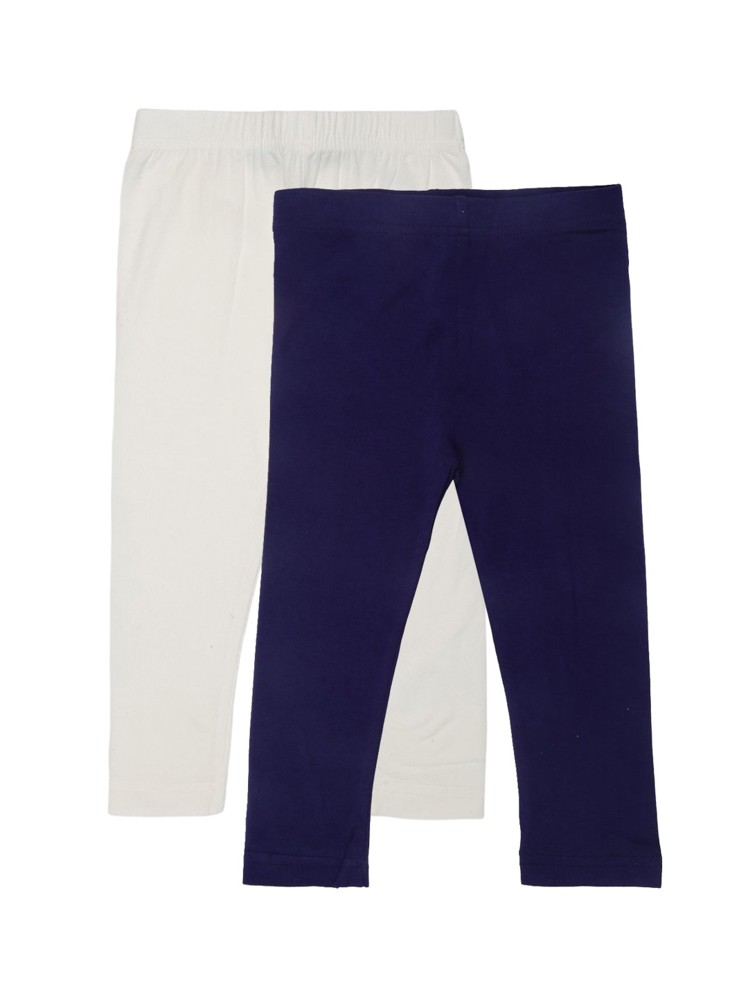 

De Moza Girls Pack Of 2 Ankle Length Leggings, Navy blue