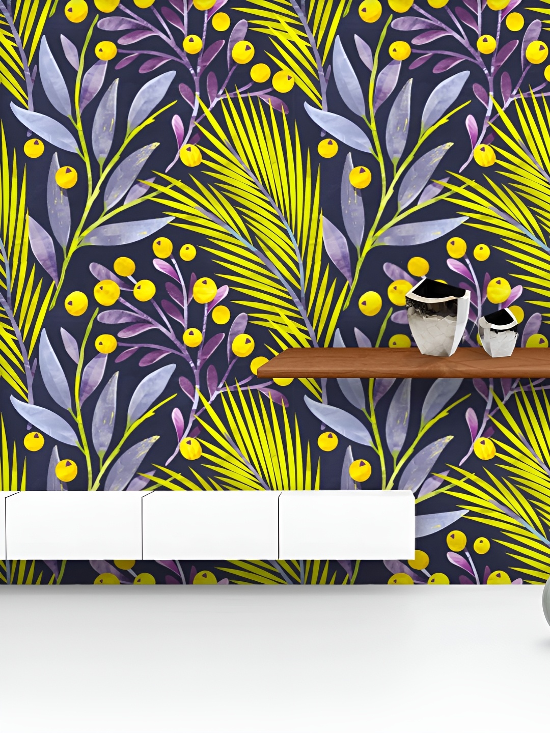 

ArtzFolio Printed UV-Resistant Anti-Bacterial Botanical Floral Peel & Stick Wallpaper, Multi