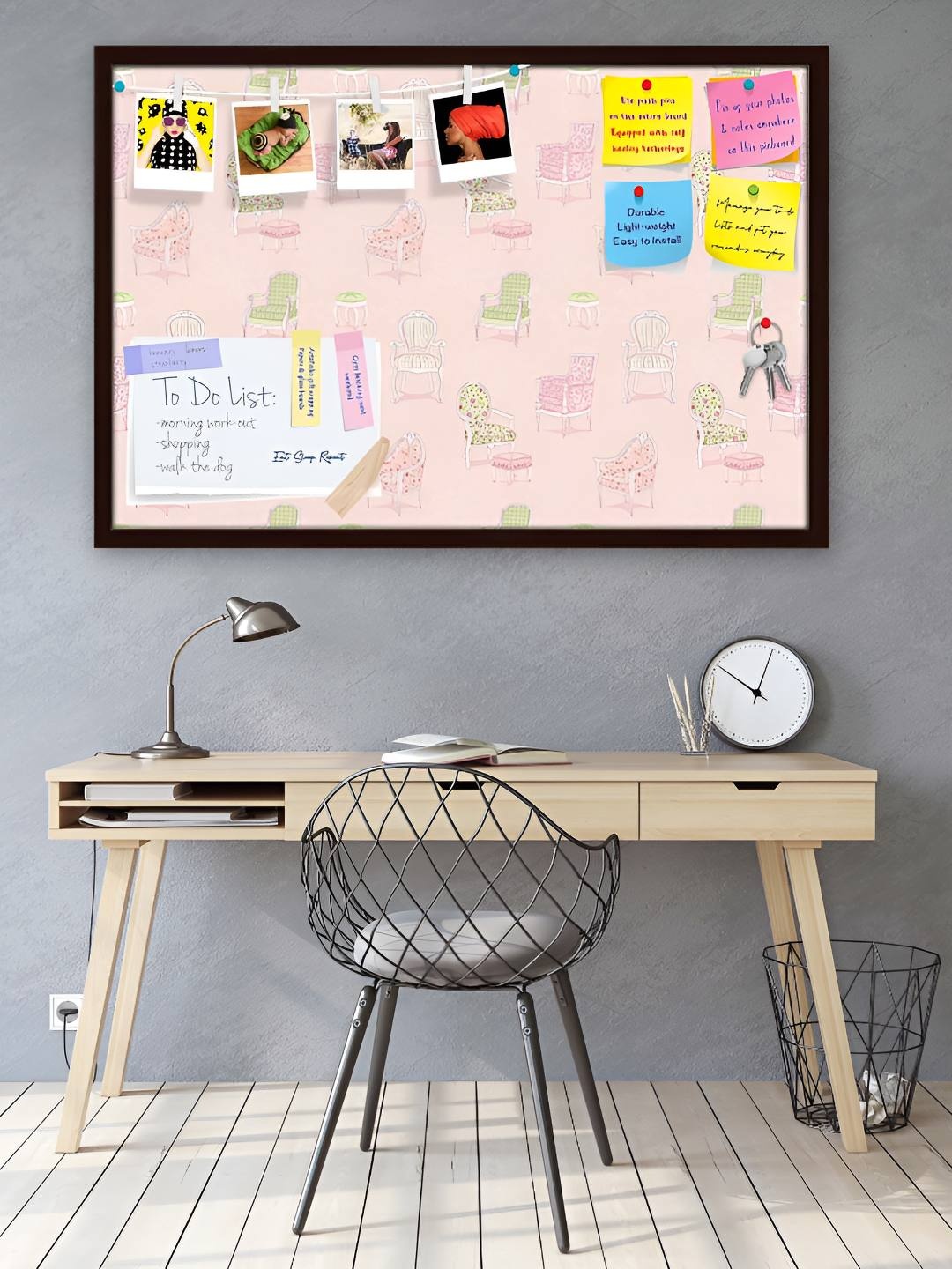 

ArtzFolio Wooden Notice Pin Board, Multi