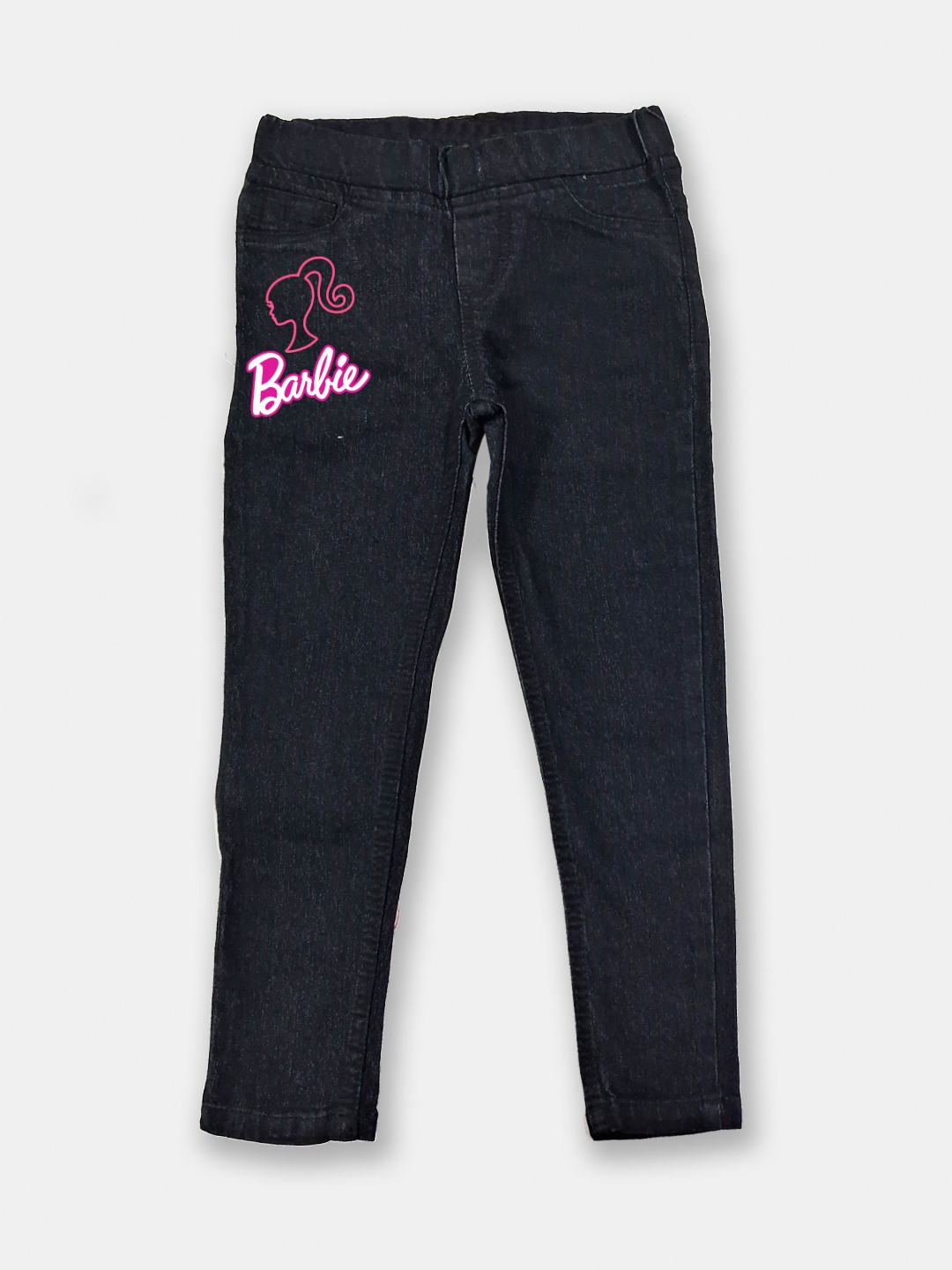 

Here&Now x Game Begins Girls Washed Slim-Fit Barbie Jeggings, Black