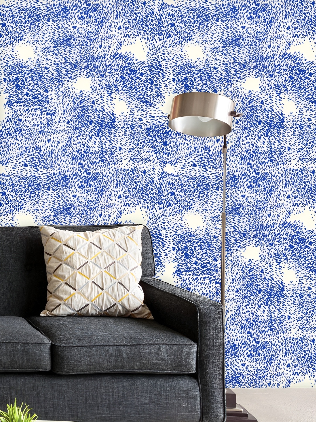 

ArtzFolio Printed UV-Resistant Anti-Bacterial Shibori Tie Dye Ink Peel & Stick Wallpaper, Multi