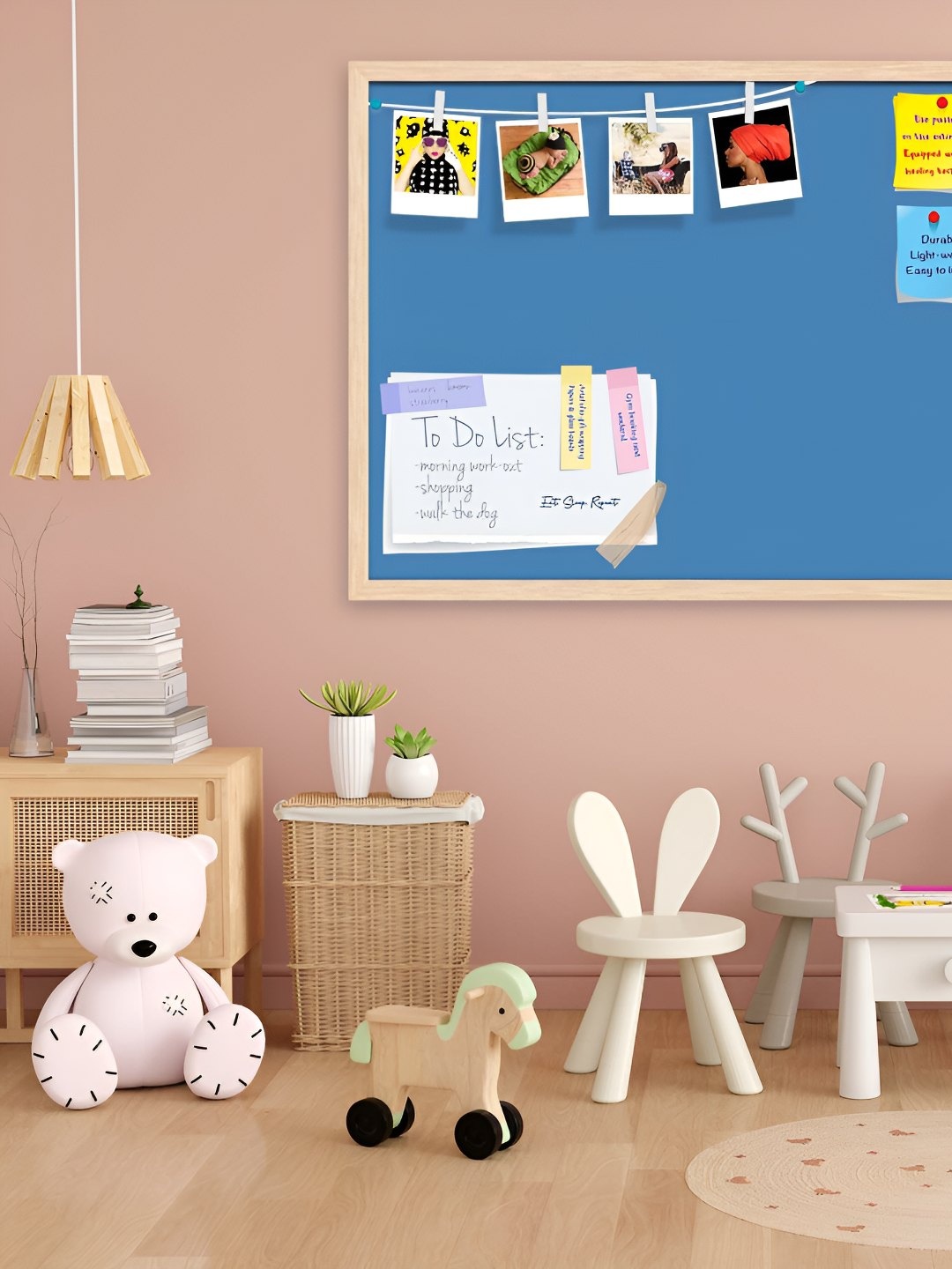 

ArtzFolio Wooden Notice Pin Board, Blue