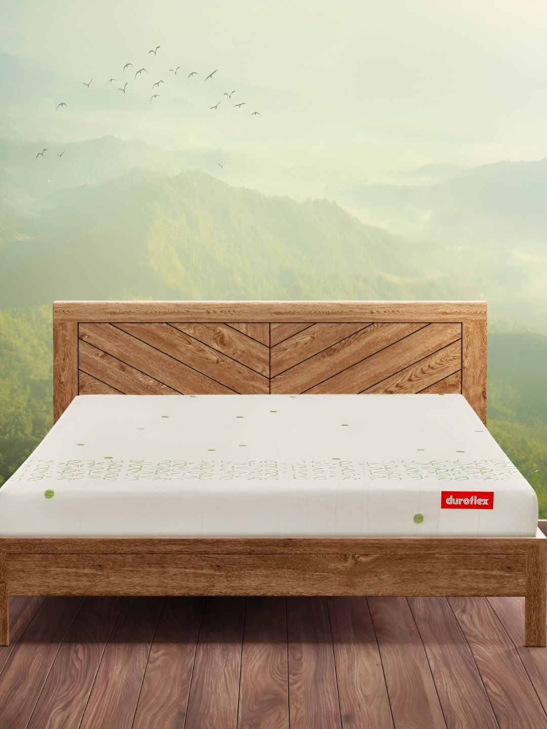 

Duroflex Kaya - Organic Cotton Fabric 6" Queen Latex Foam Mattress (72x60 Inch), Green