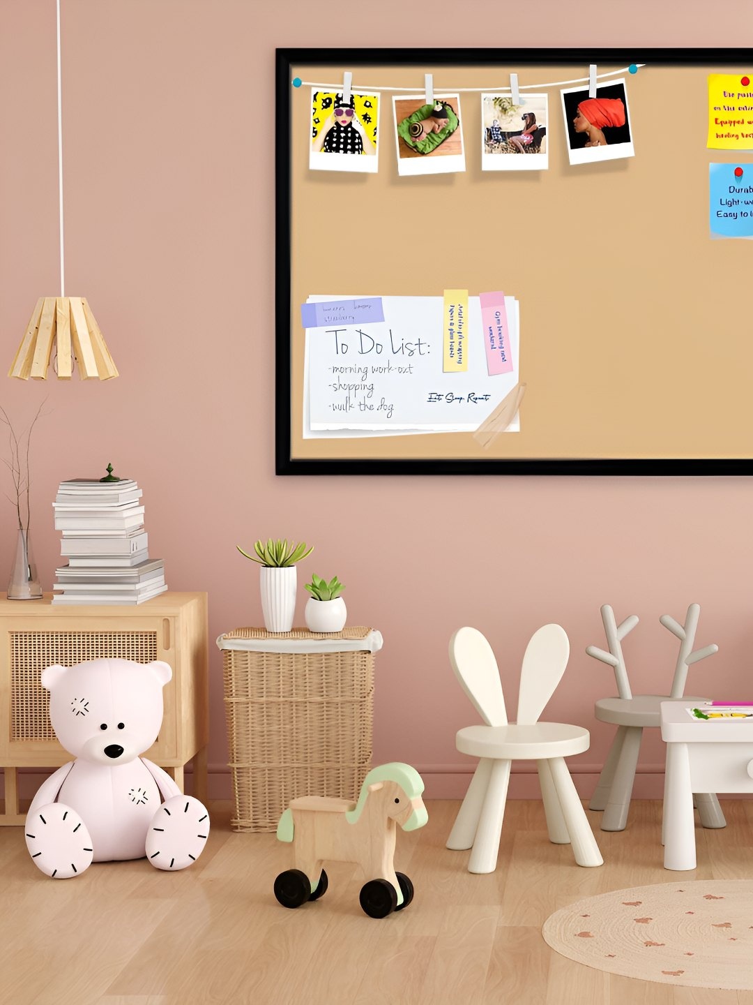 

ArtzFolio Wooden Notice Pin Board, Brown