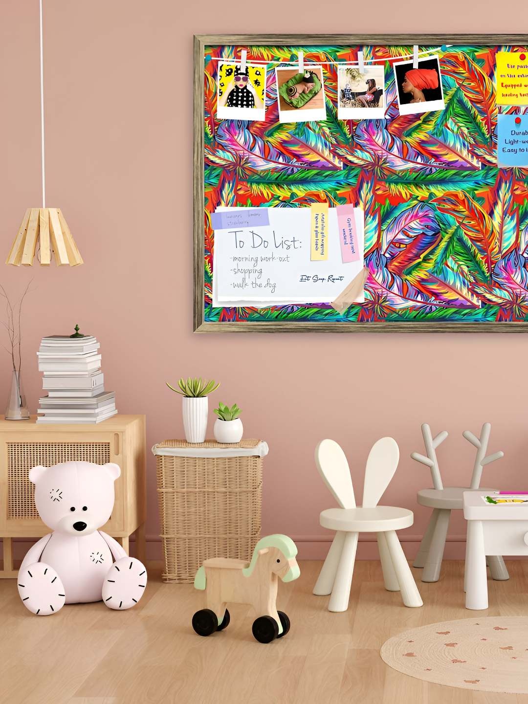 

ArtzFolio Wooden Notice Pin Board, Multi