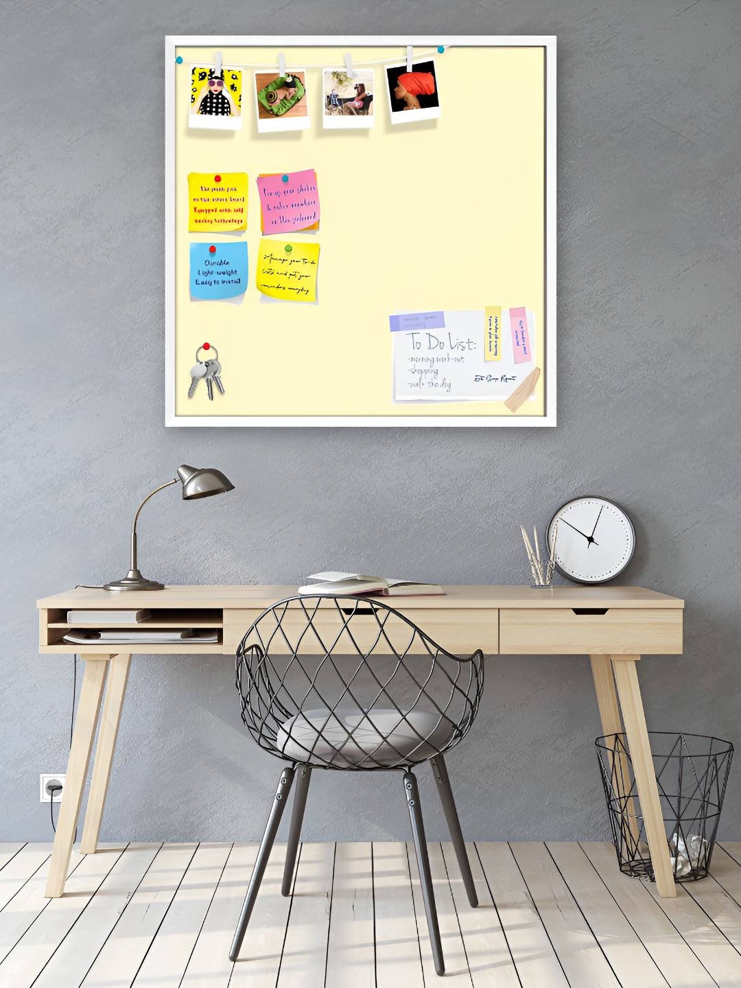 

ArtzFolio Wooden Notice Pin Board, Yellow
