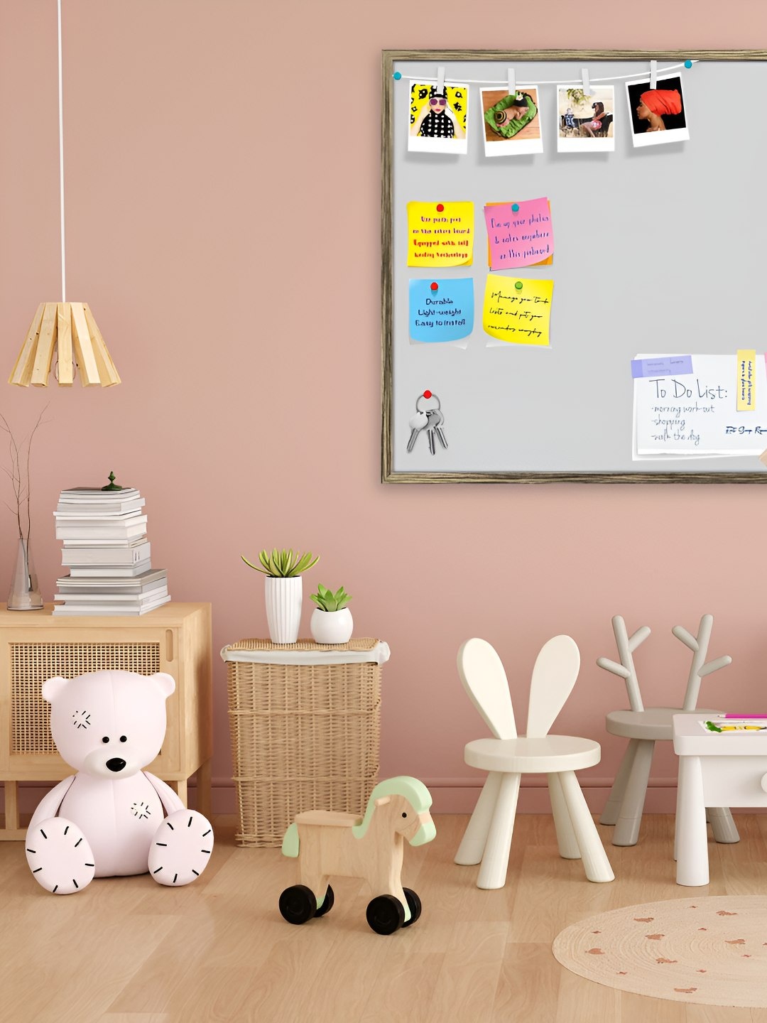 

ArtzFolio Wooden Notice Pin Board, Grey