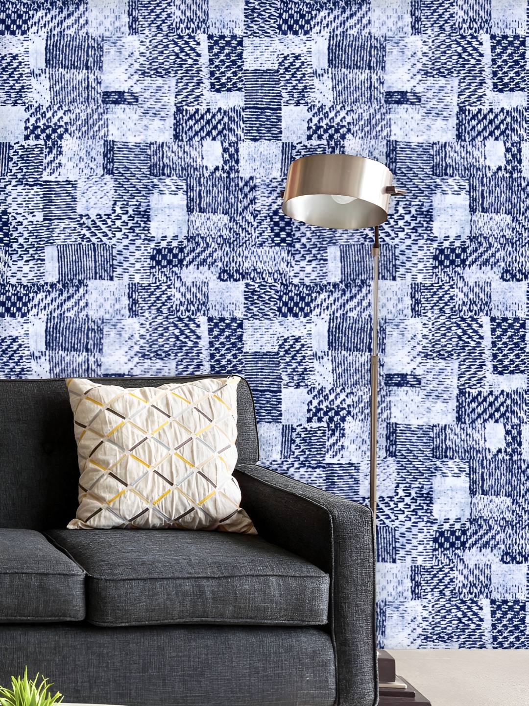 

ArtzFolio Printed UV-Resistant Anti-Bacterial Motif Dyed In Mottle Shades Peel & Stick Wallpaper, Multi