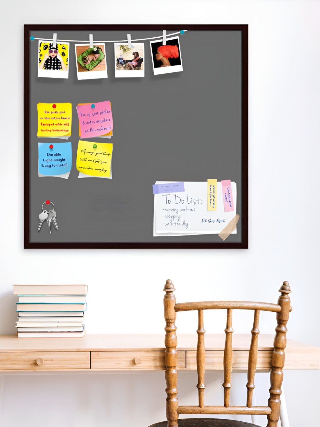 

ArtzFolio Wooden Notice Board, Grey