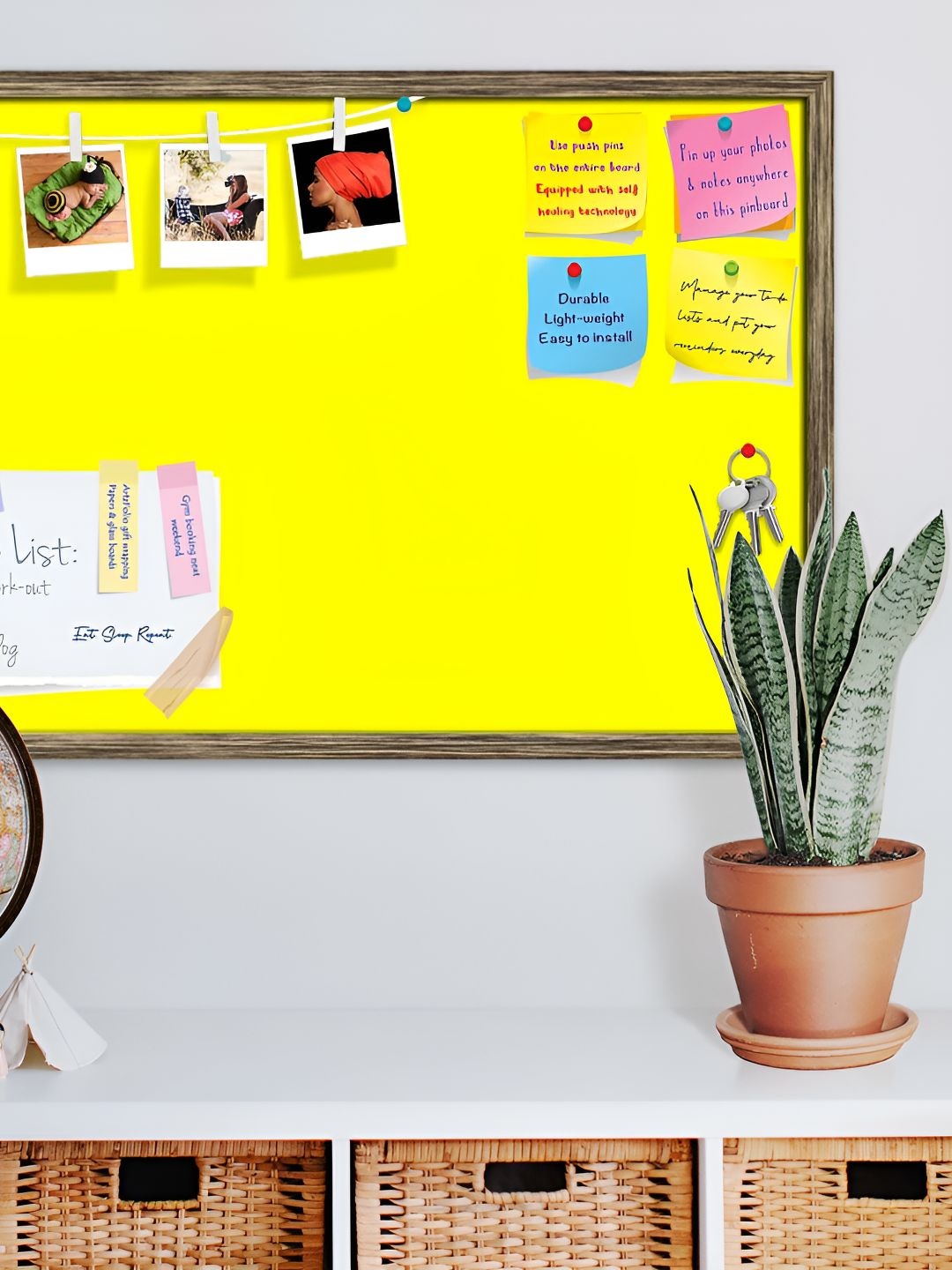 

ArtzFolio Wooden Notice Board, Yellow