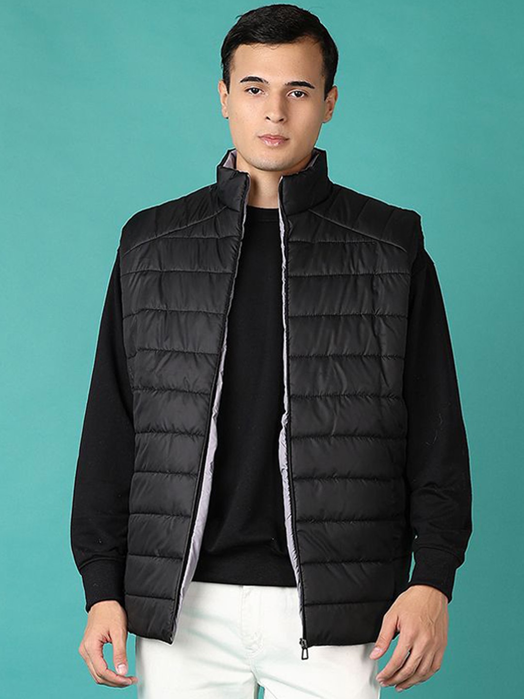 

V-Mart Men Padded Jacket, Black