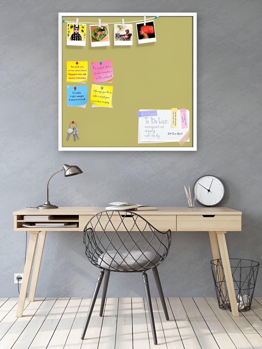 

ArtzFolio Wooden Notice Pin Board, Yellow
