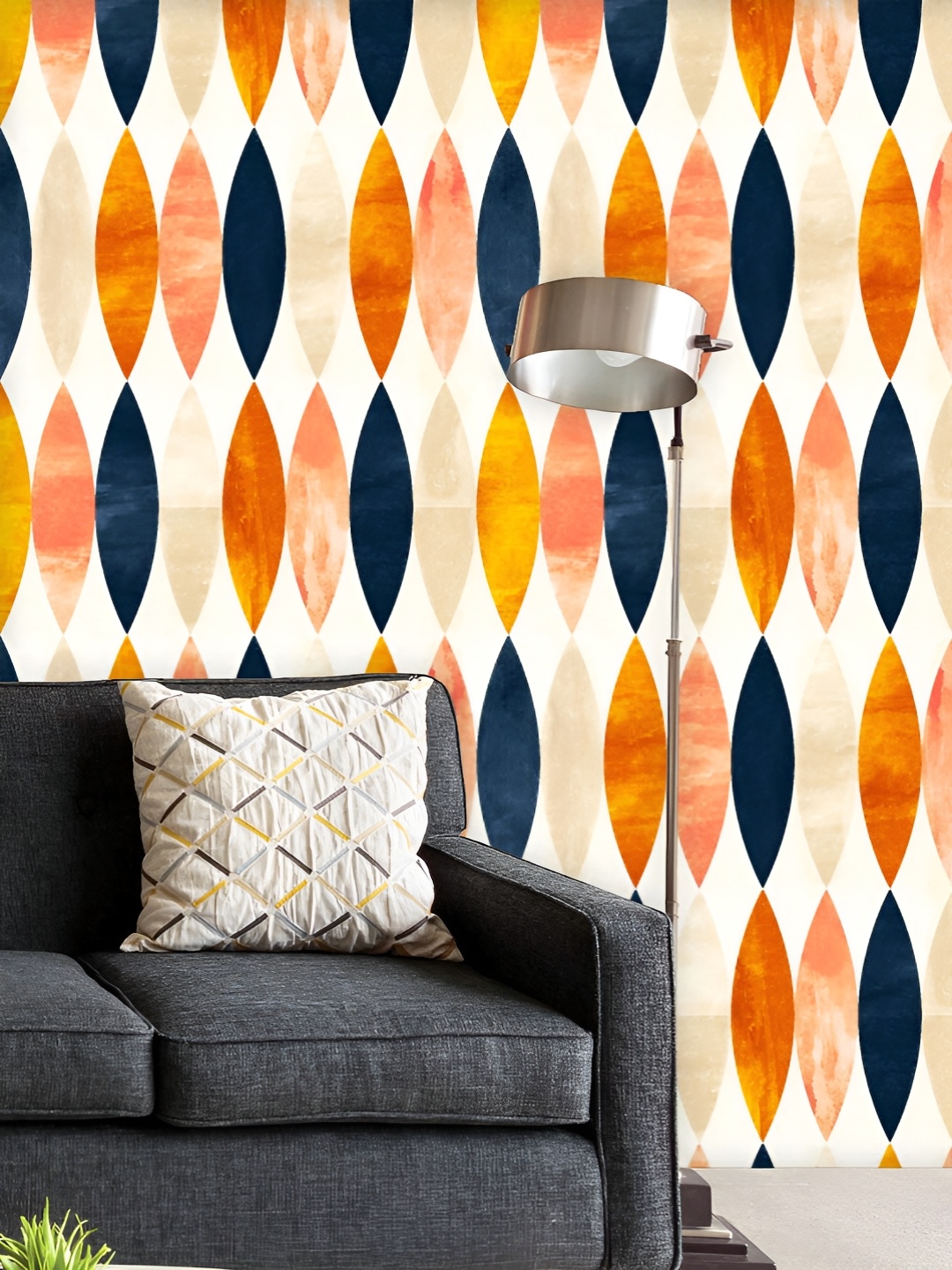 

ArtzFolio Printed UV-Resistant Anti-Bacterial Simple Shapes Peel & Stick Wallpaper, Multi