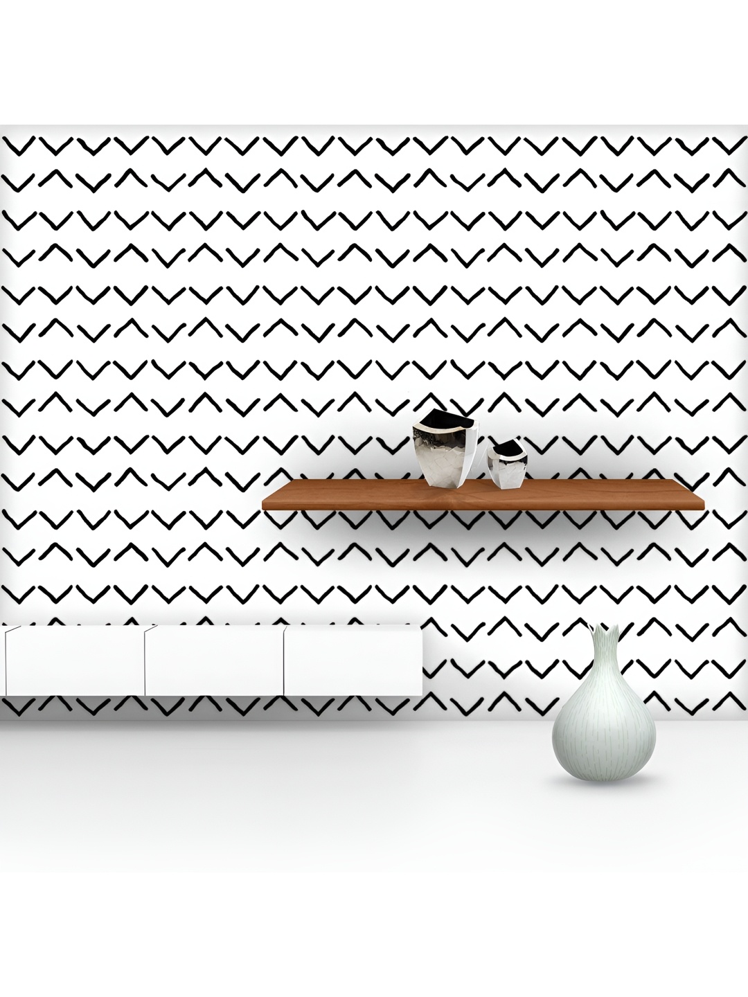

ArtzFolio Printed UV-Resistant Anti-Bacterial Ethnic Grungy Shapes Peel & Stick Wallpaper, Multi