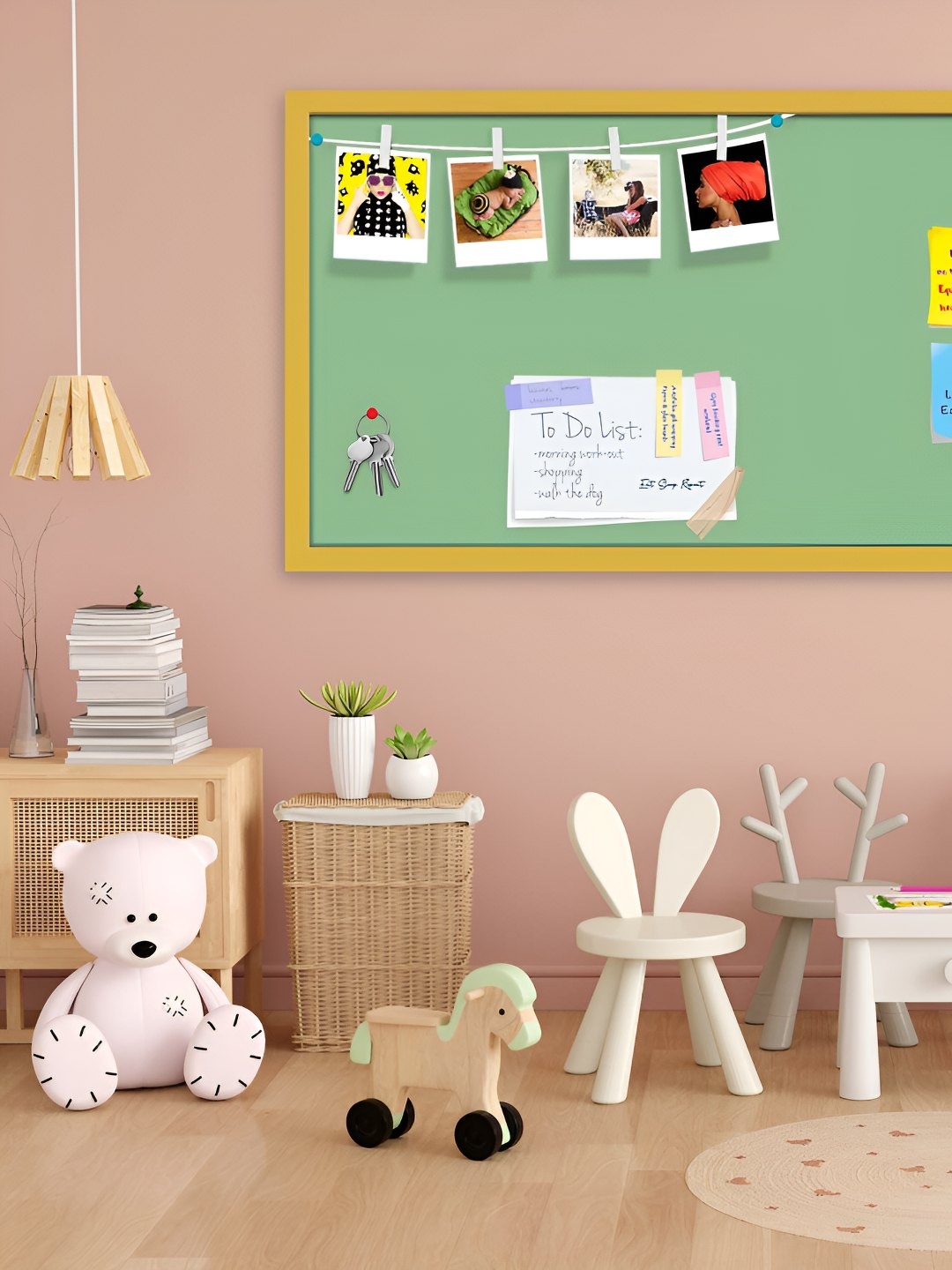 

ArtzFolio Wooden Notice Pin Board, Green