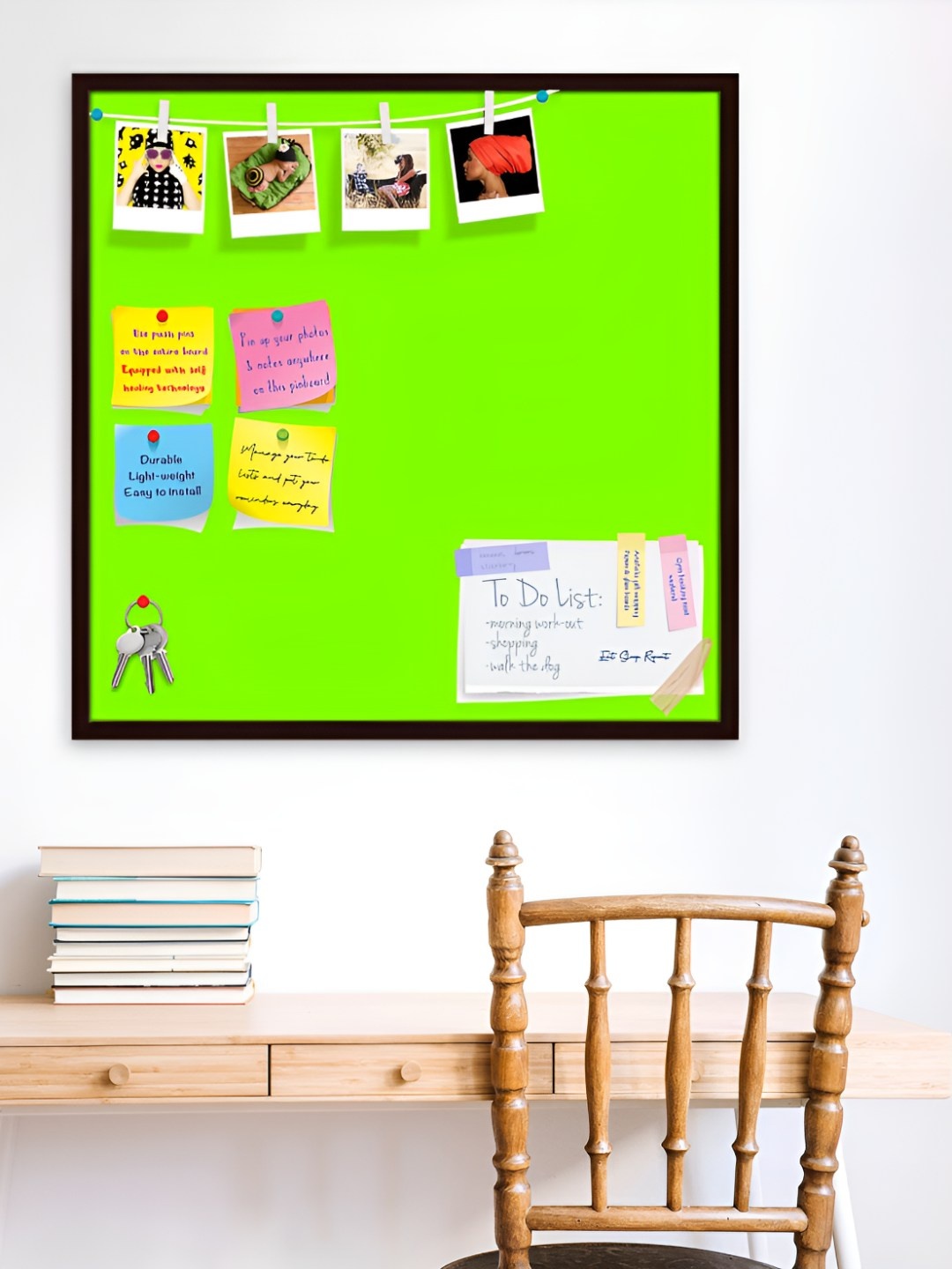 

ArtzFolio Wooden Notice Pin Board, Green