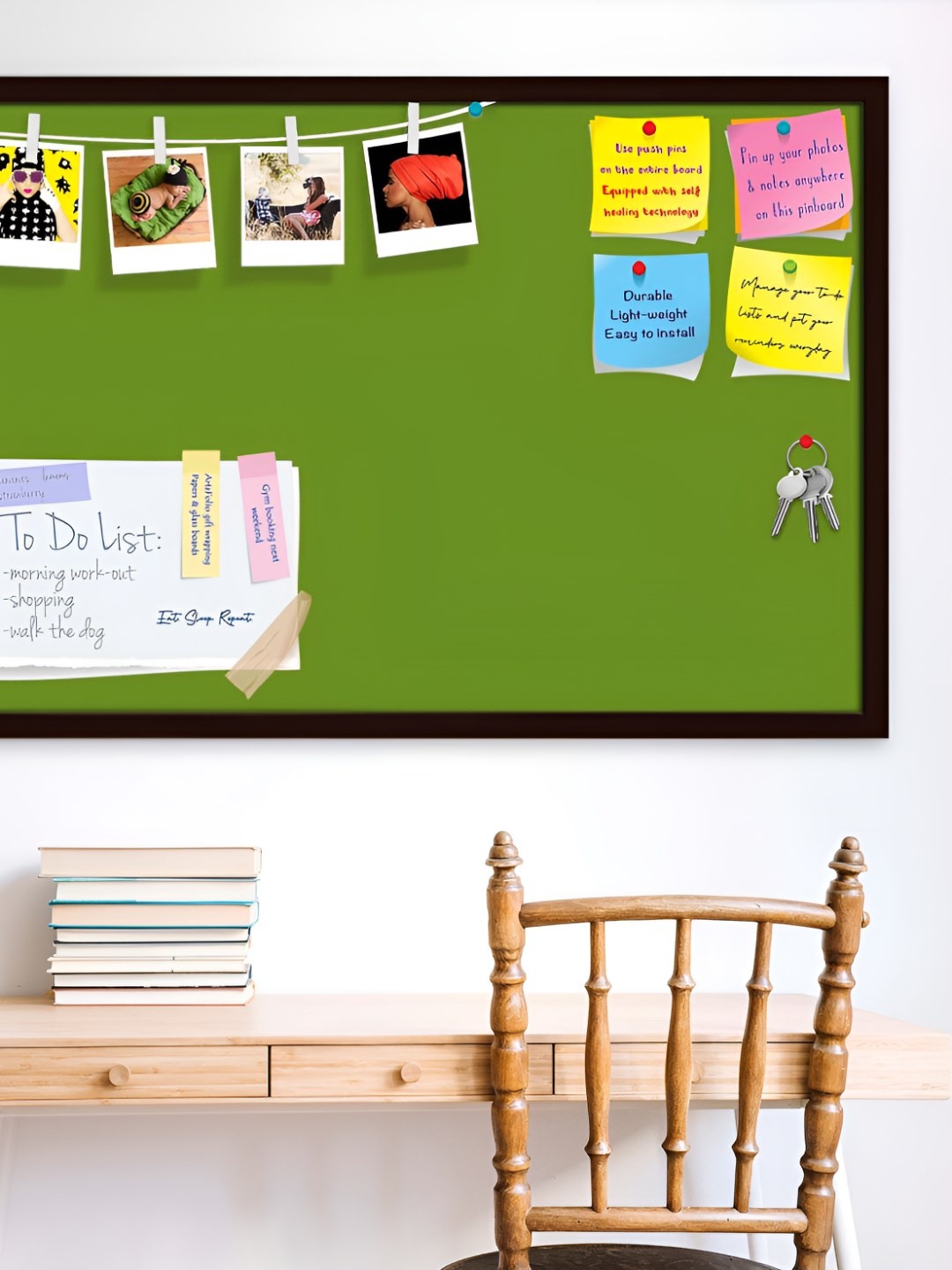 

ArtzFolio Wooden Notice Pin Board, Green