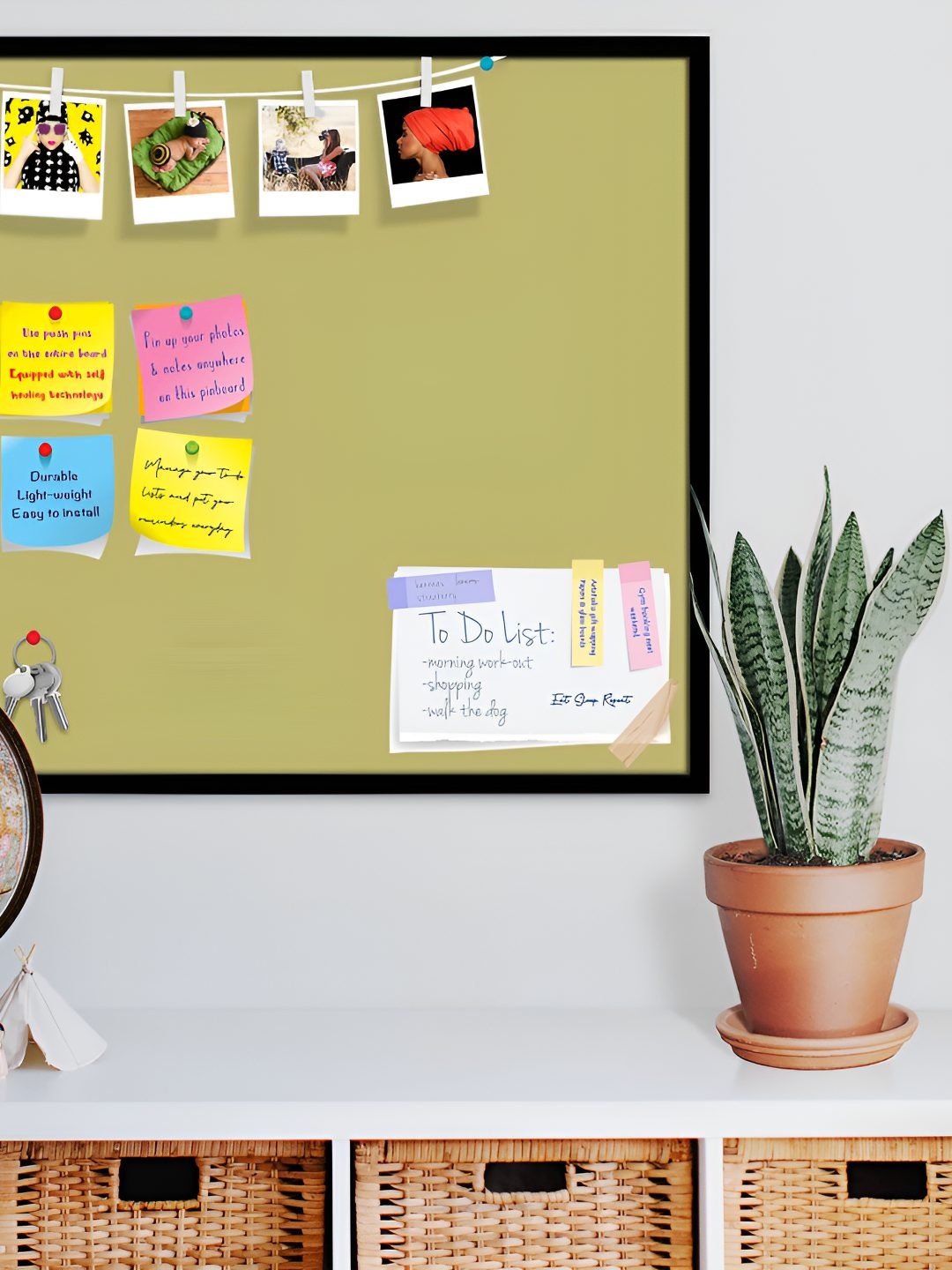 

ArtzFolio Wooden Notice Pin Board, Yellow