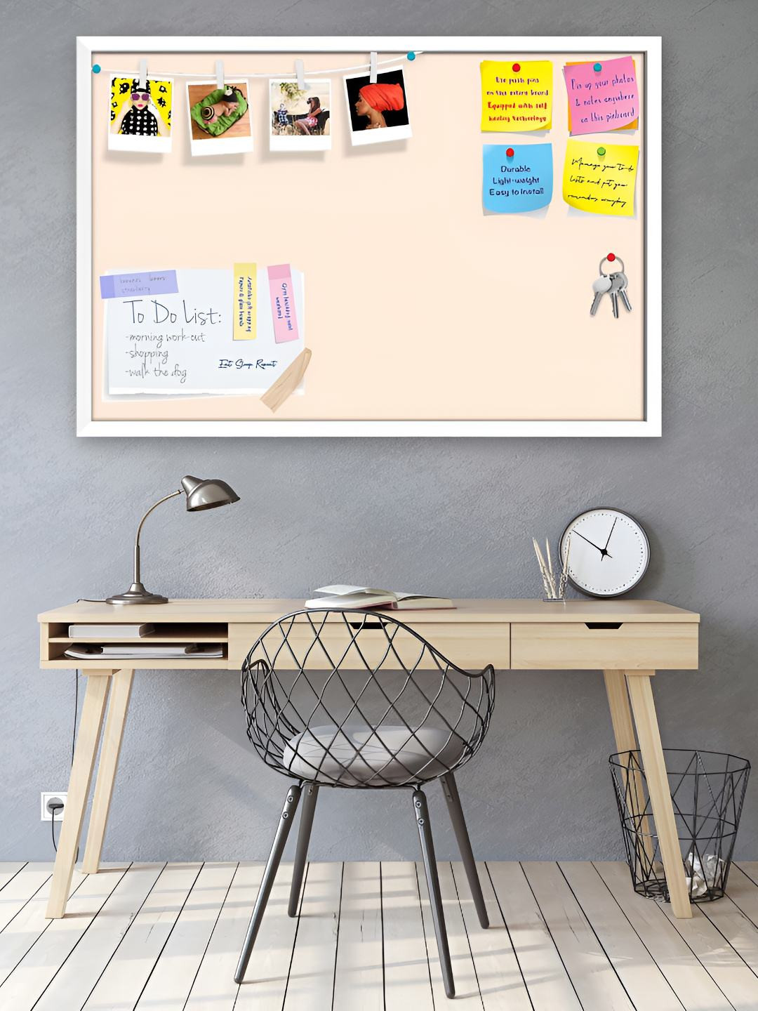 

ArtzFolio Wooden Notice Pin Board, White