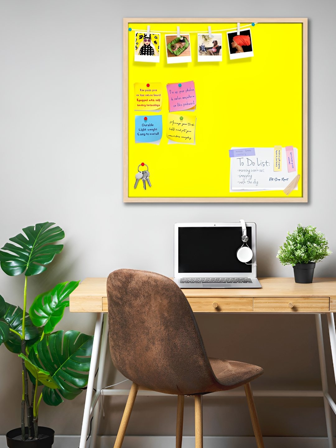 

ArtzFolio Wooden Notice Board, Yellow