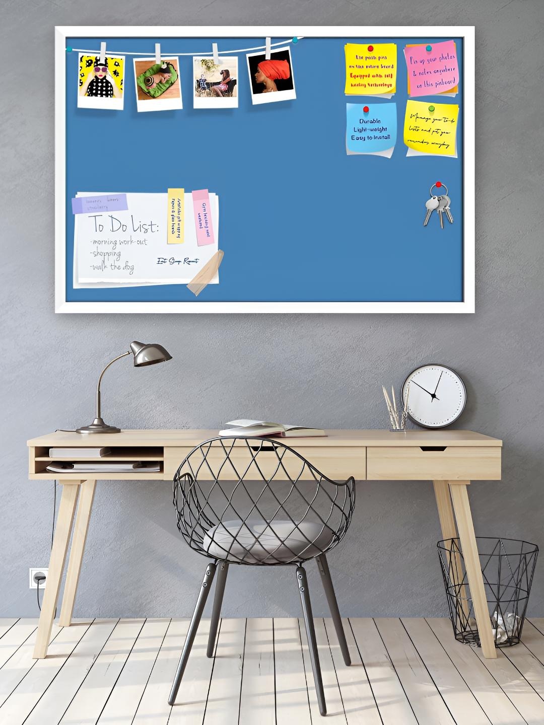 

ArtzFolio Wooden Notice Pin Board, Blue