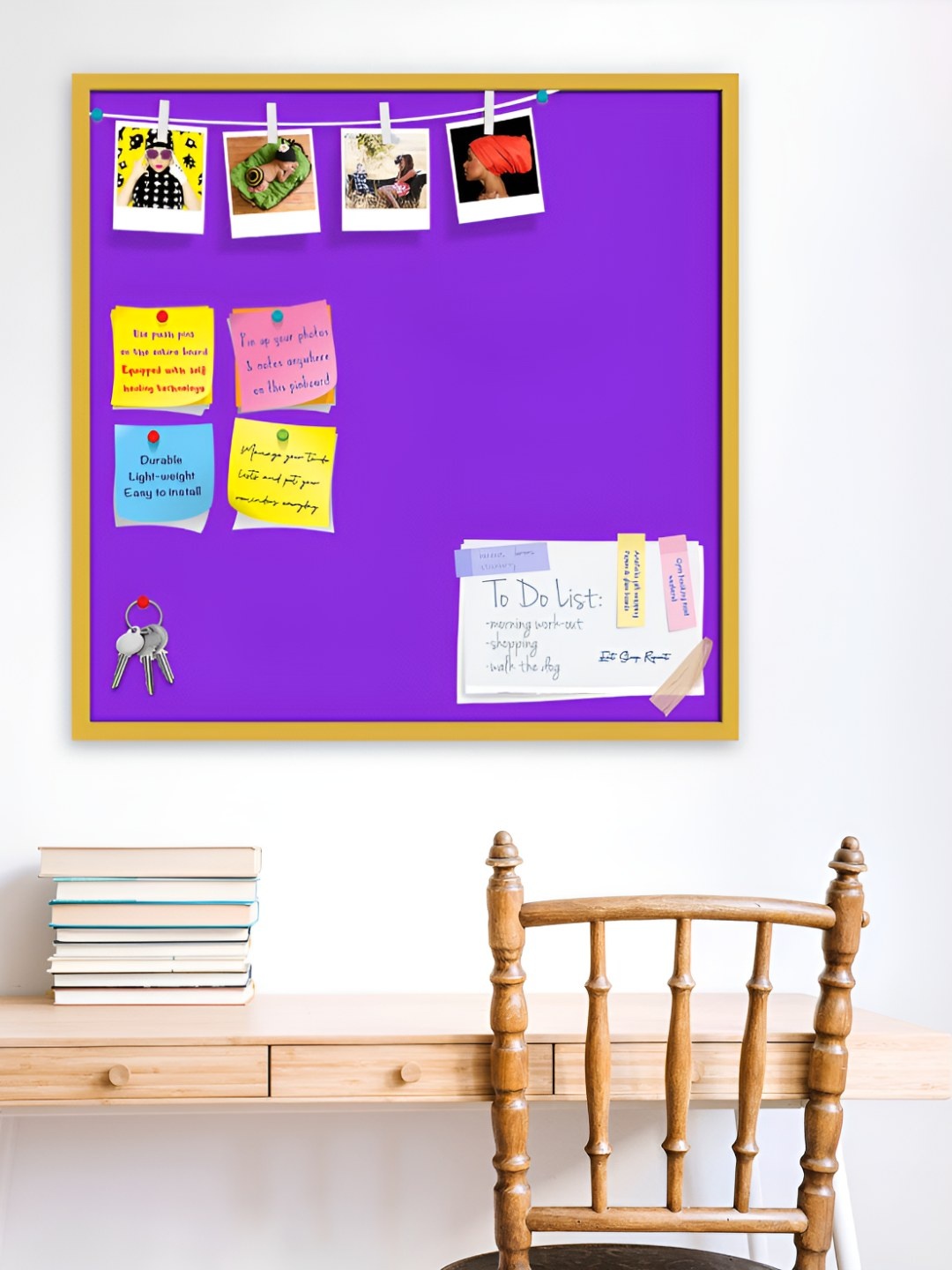

ArtzFolio Wooden Notice Pin Board, Blue