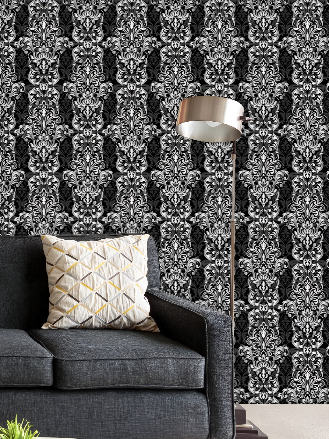 

ArtzFolio Printed UV-Resistant Anti-Bacterial Monochrome Vintage Peel & Stick Wallpaper, Multi