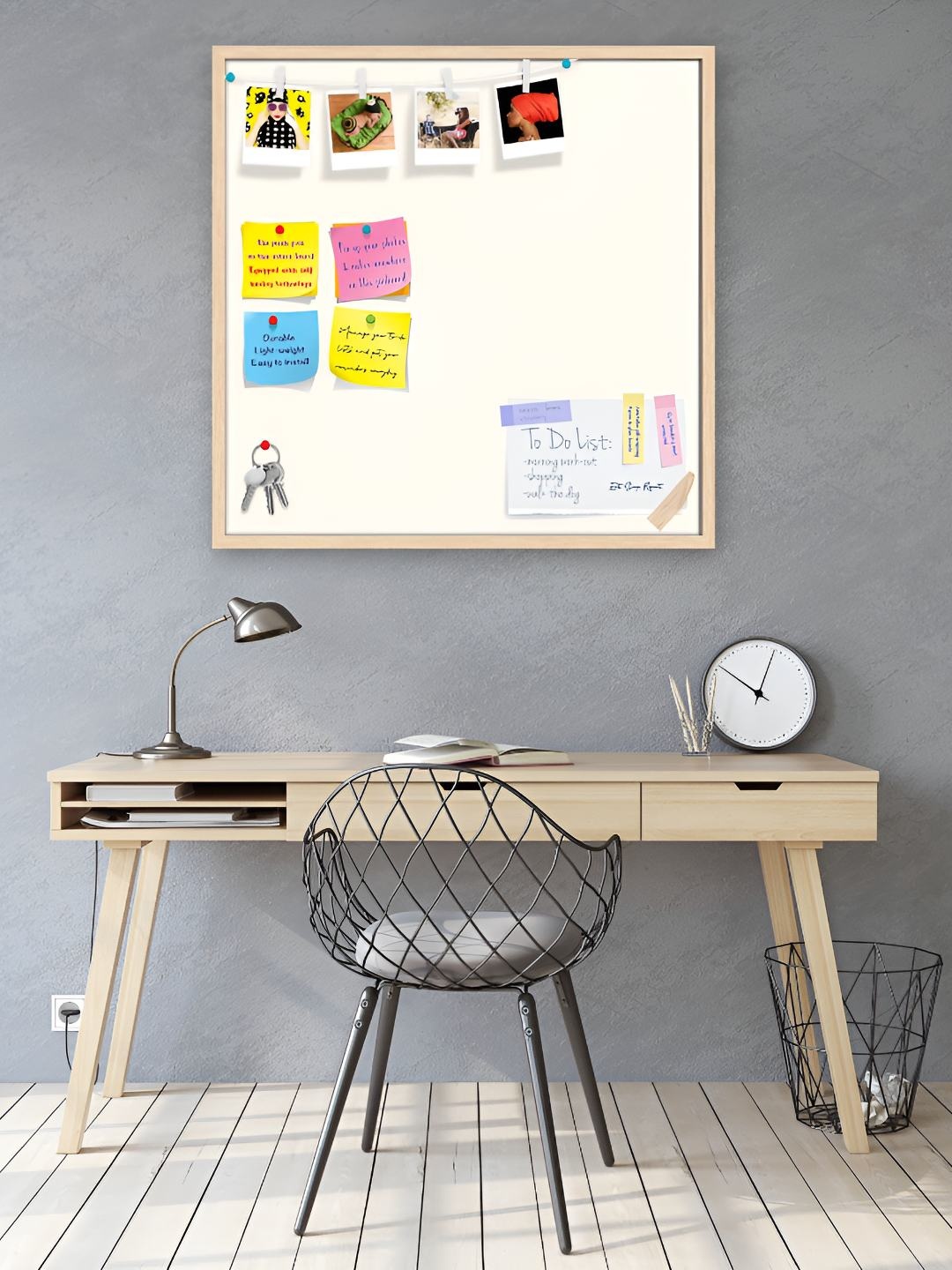

ArtzFolio Wooden Notice Pin Board, White