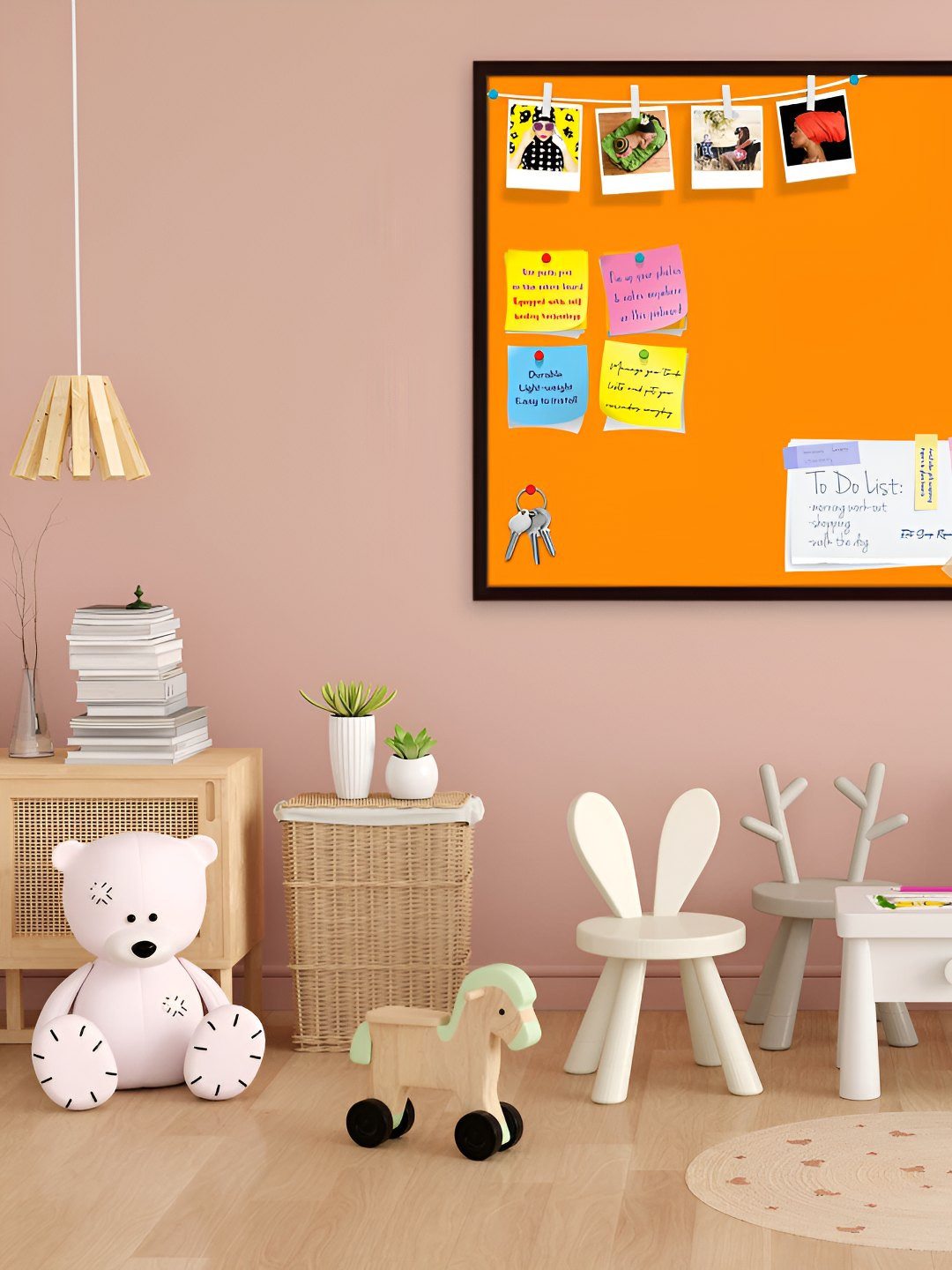 

ArtzFolio Wooden Notice Board, Orange