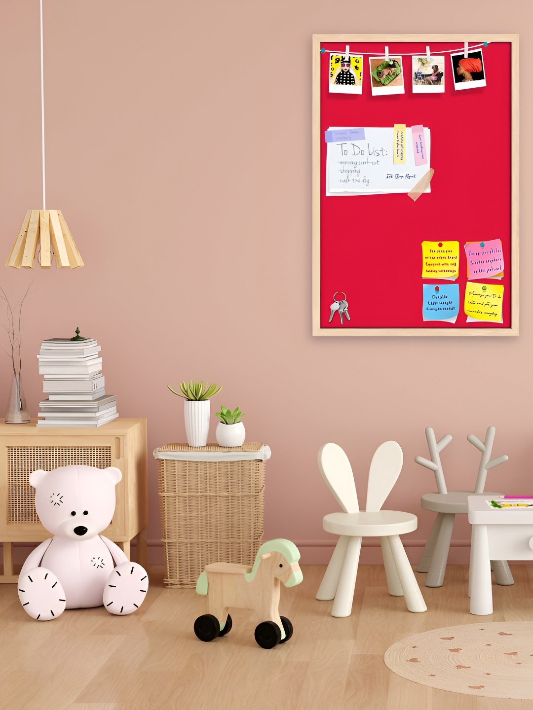 

ArtzFolio Wooden Notice Board, Red