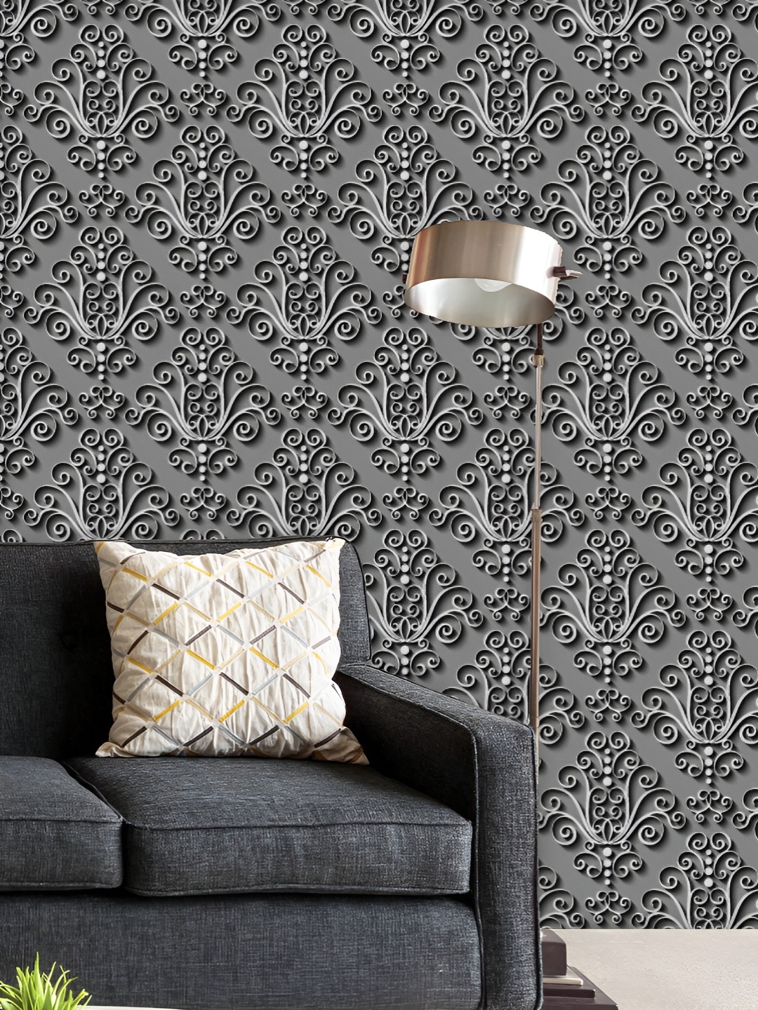 

ArtzFolio Printed UV-Resistant Anti-Bacterial Abstract D Pattern Peel & Stick Wallpaper, Multi