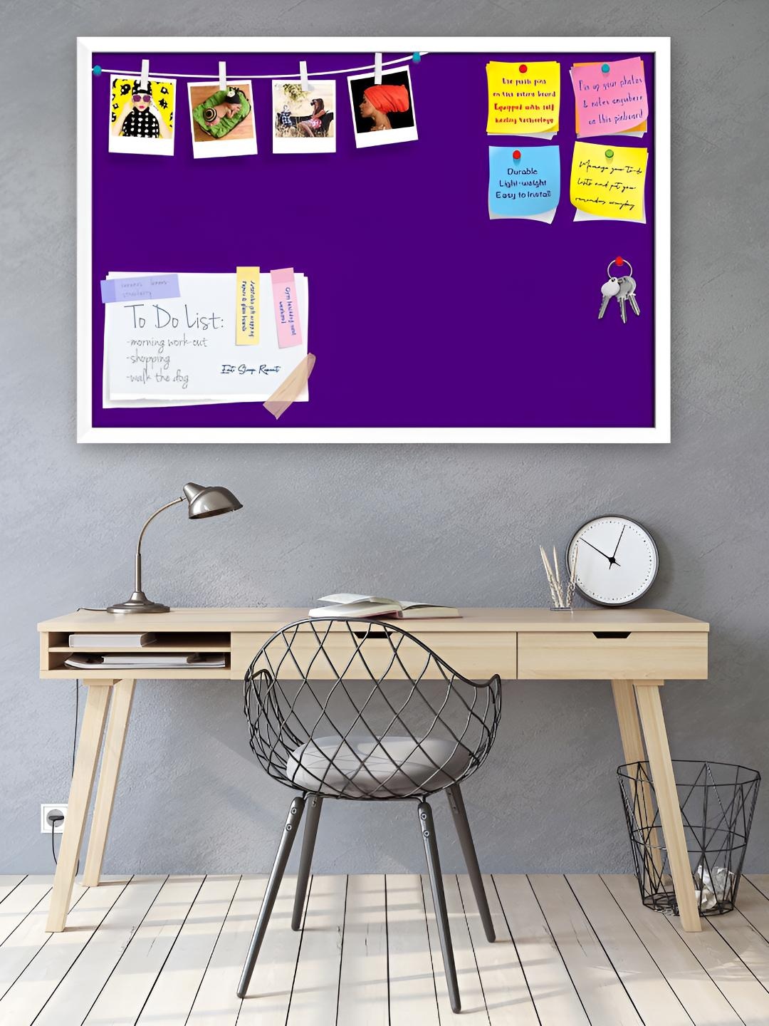 

ArtzFolio Wooden Notice Pin Board, Purple