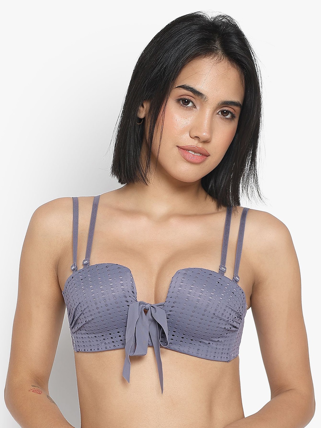 

PARKHA Medium Coverage Heavily Padded Push-Up Bra, Purple