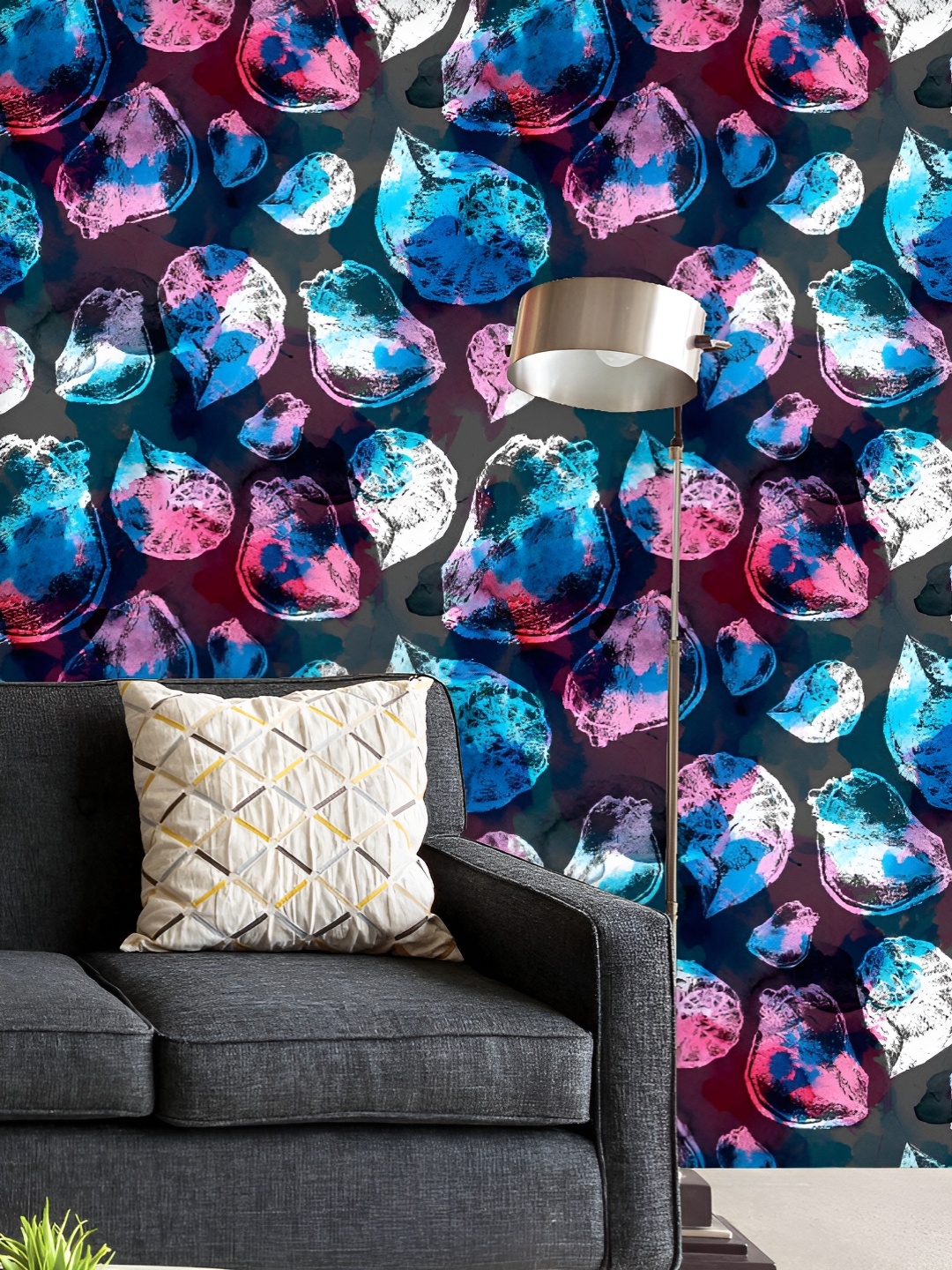 

ArtzFolio Printed UV-Resistant Anti-Bacterial Watercolor Seashells Peel & Stick Wallpaper, Multi