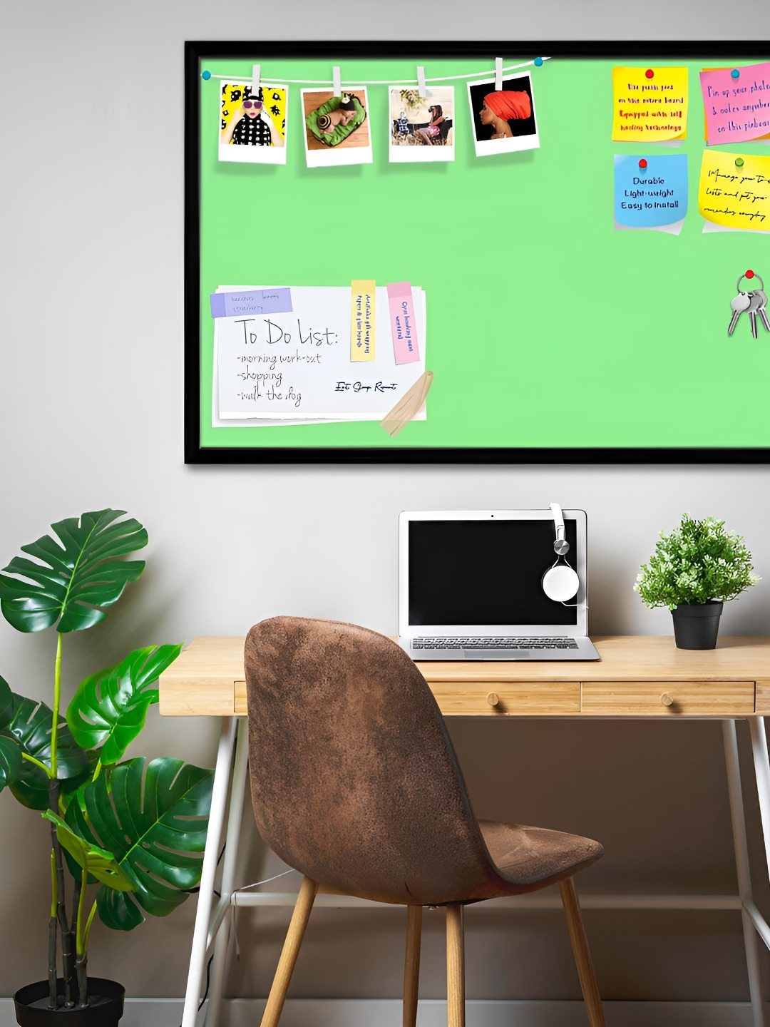 

ArtzFolio Wooden Notice Pin Board, Green
