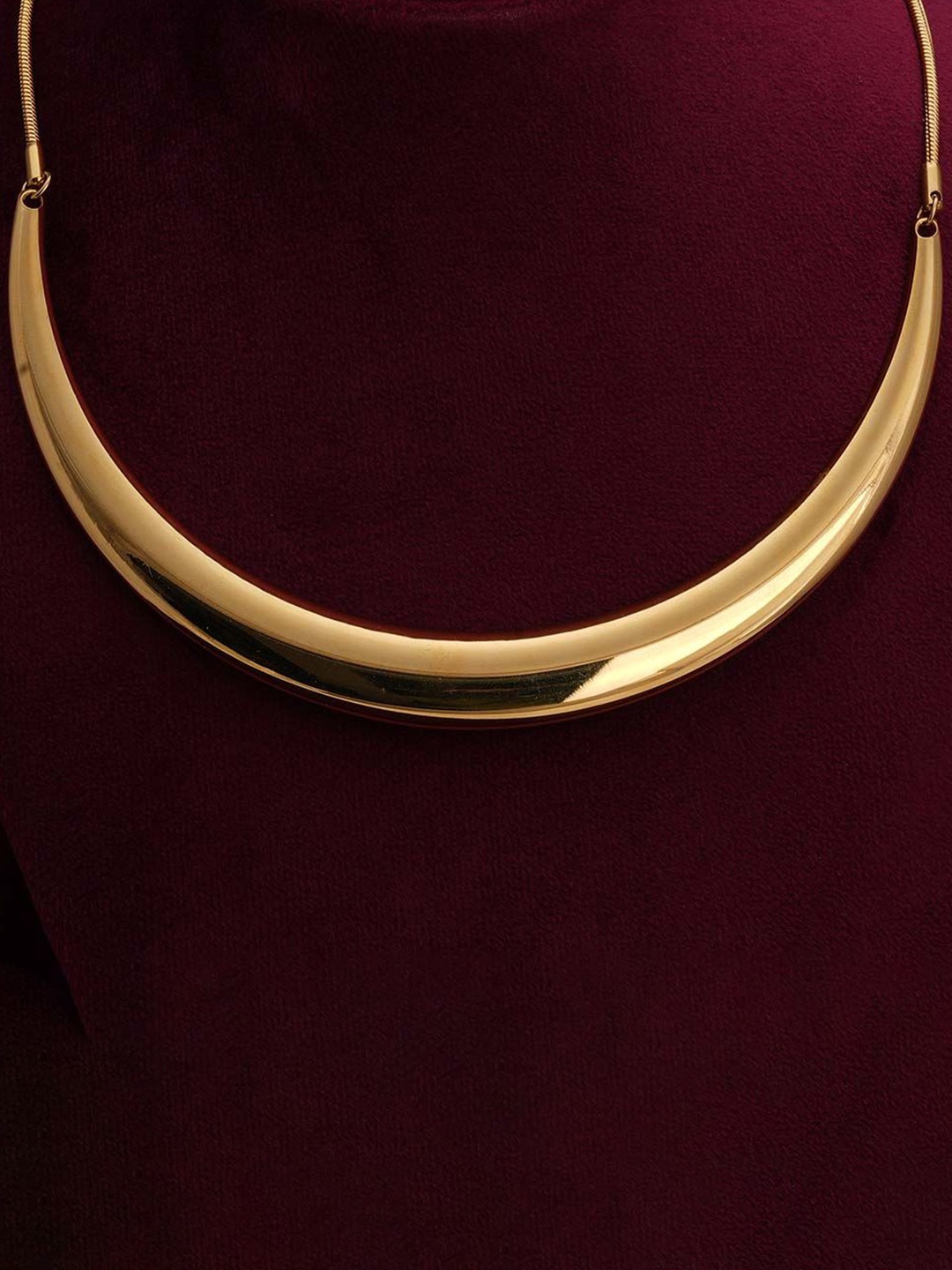 

PALMONAS Stainless Steel Gold-Plated Necklace