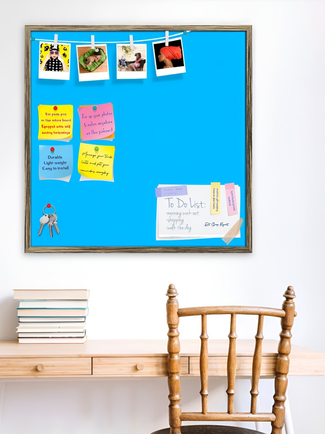 

ArtzFolio Wooden Notice Pin Board, Blue